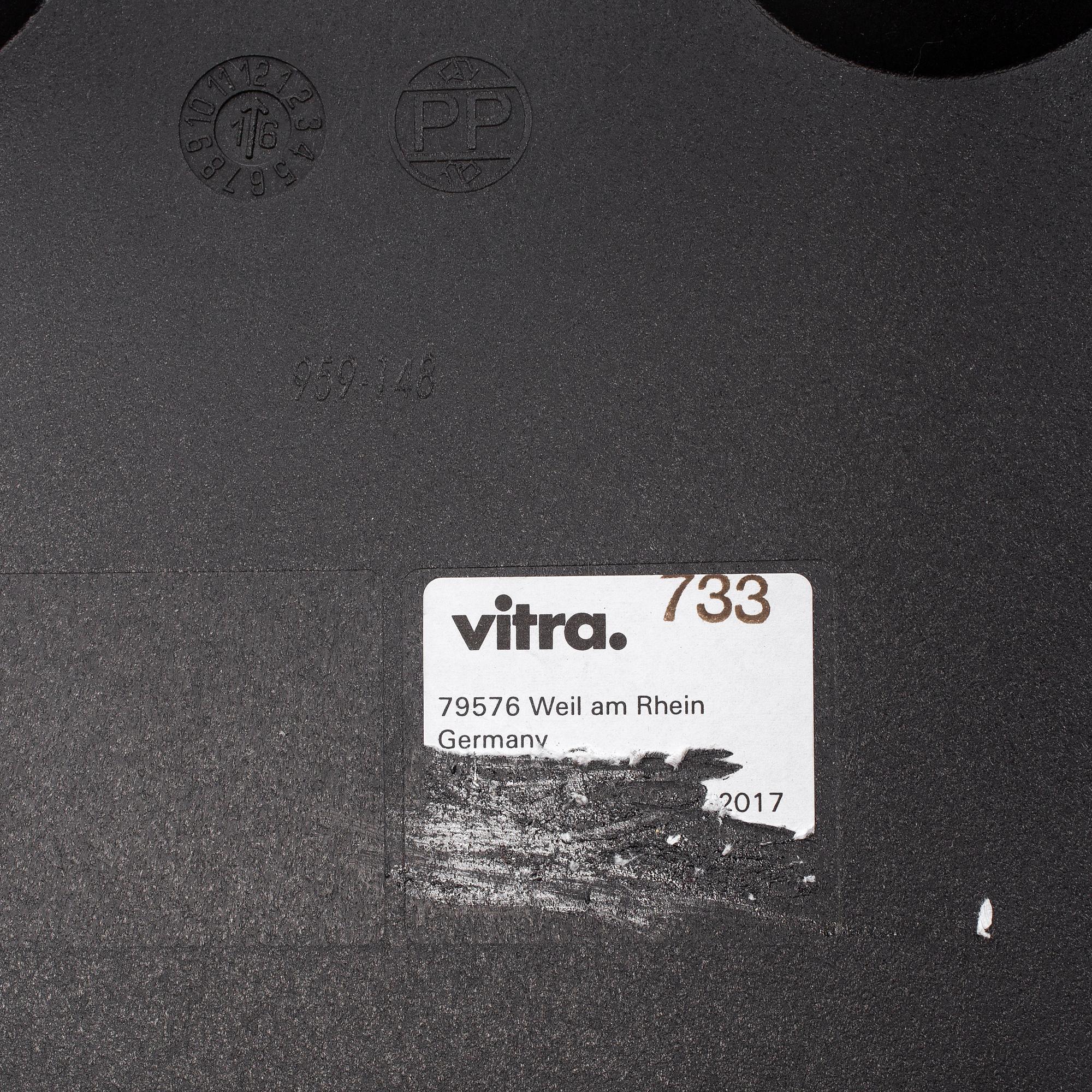 CHARLES & RAY EAMES, a pair of 'DAW' armchairs, Vitra, 2017.