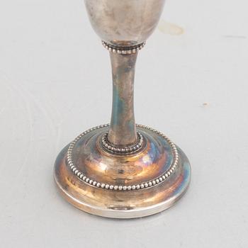Karl-Axel Karlsson Silversmed, twelve sterling silver cups, Stockholm 1975-85.