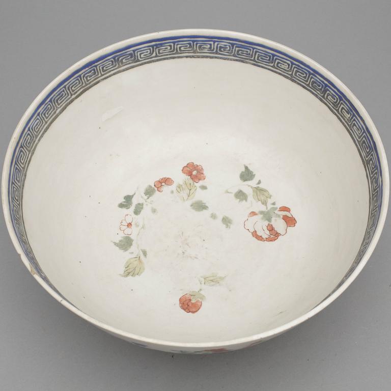 BÅLSKÅL, porslin, Qianlong, Kina 1700-tal.