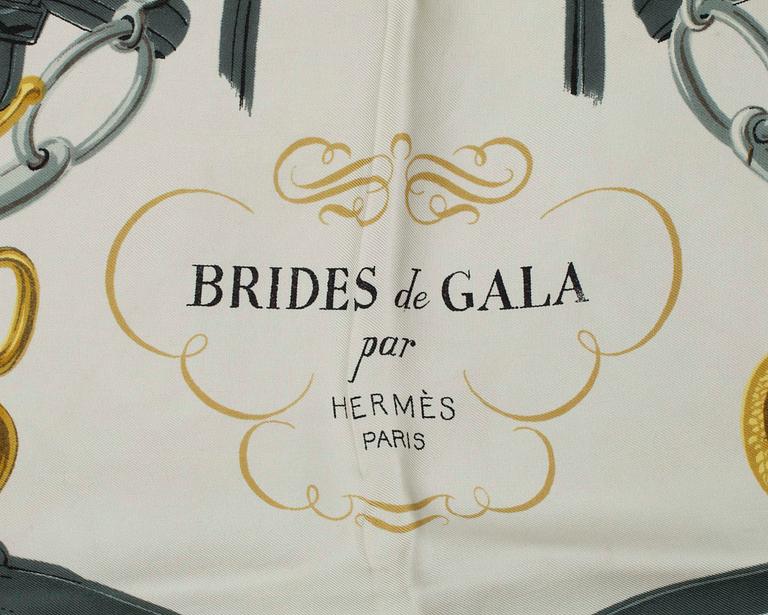 SCARF, siden, " Brides de Gala, Grykar Carre, Hermès, Paris.