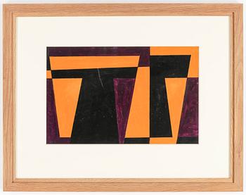HARRY BOOSTRÖM, gouache. Signerad. Numrerad 37 och daterad -54 a tergo.
