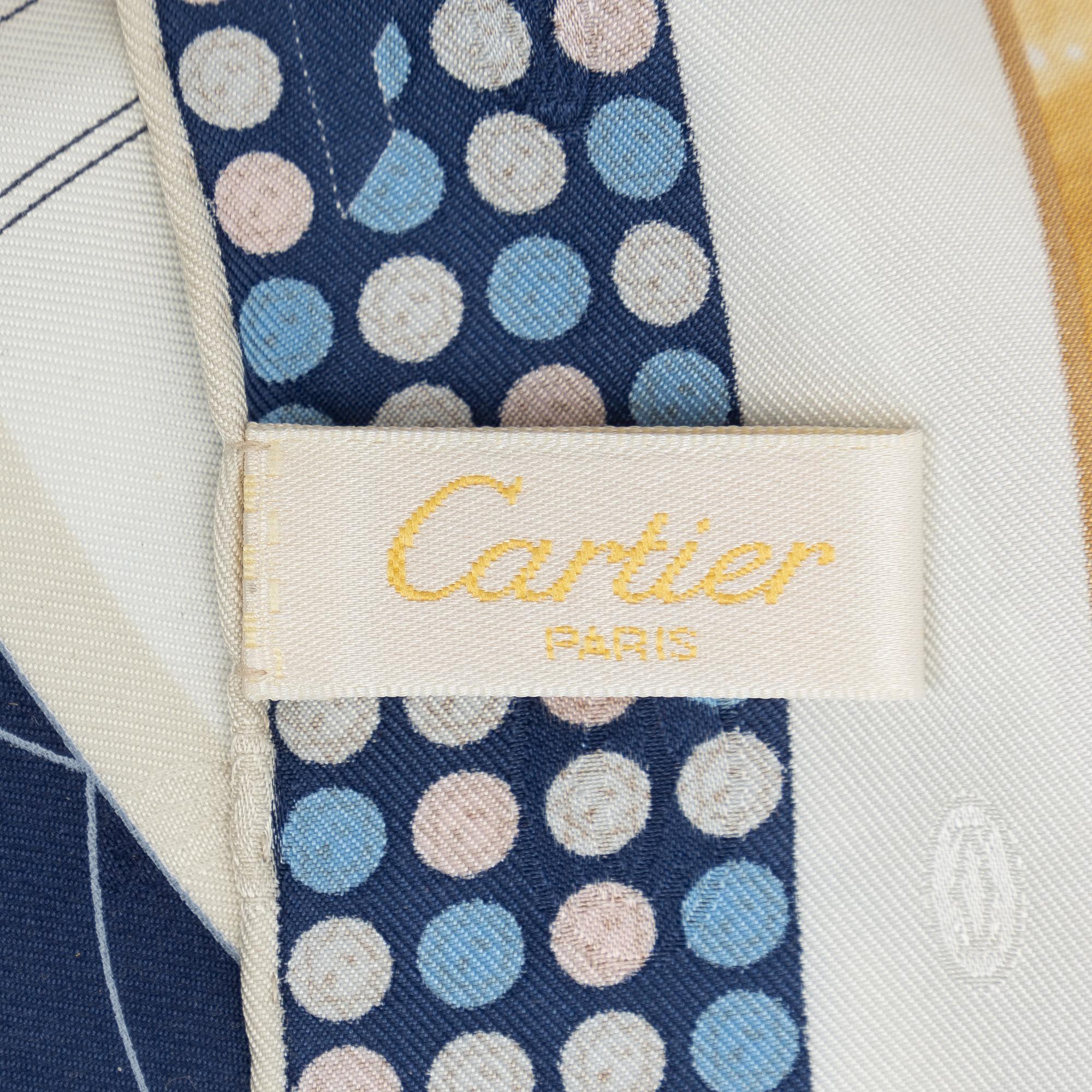 Cartier, scarf.