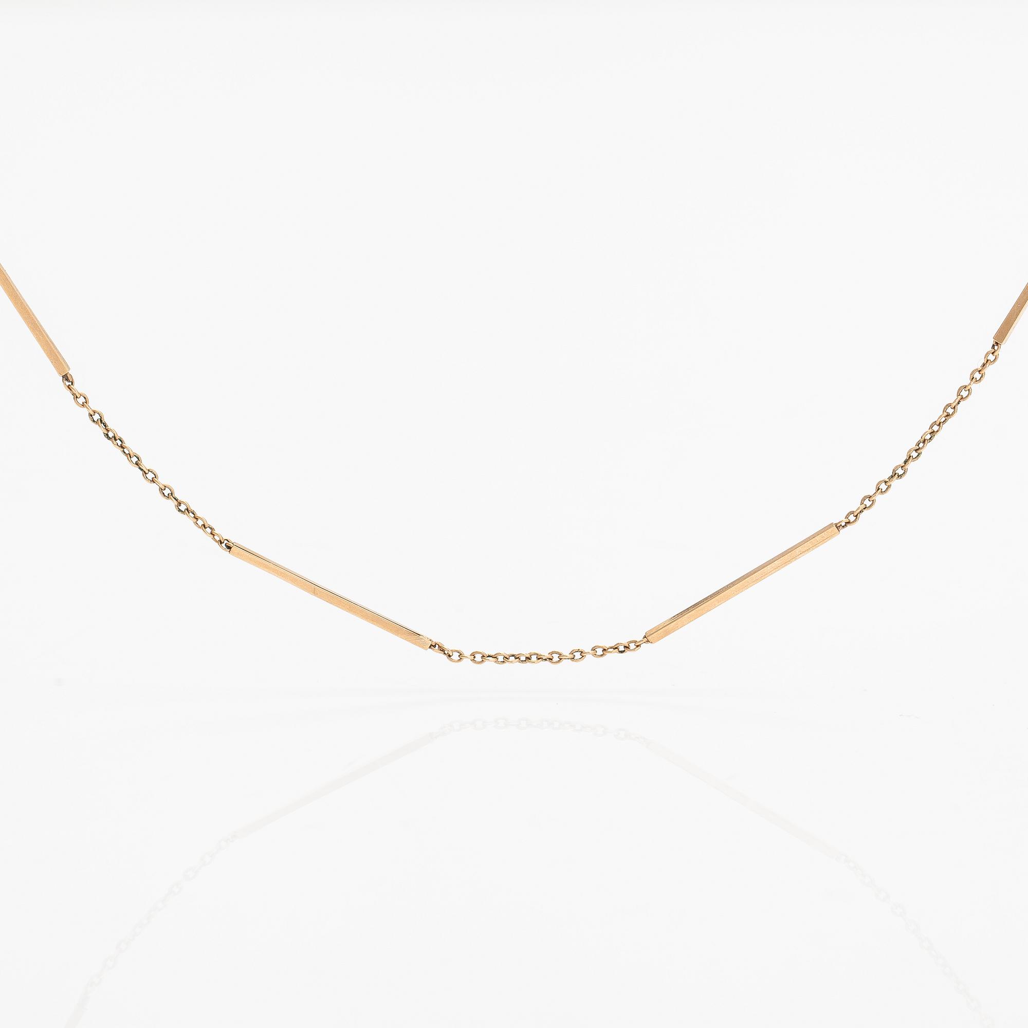 A 14K gold necklace. Westerback, Helsinki 1970.