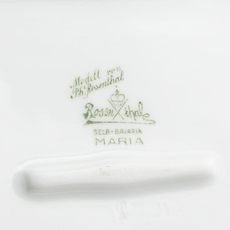 Matservis, 73 delar. porslin, "Maria Björnbär", Rosenthal, Tyskland.
