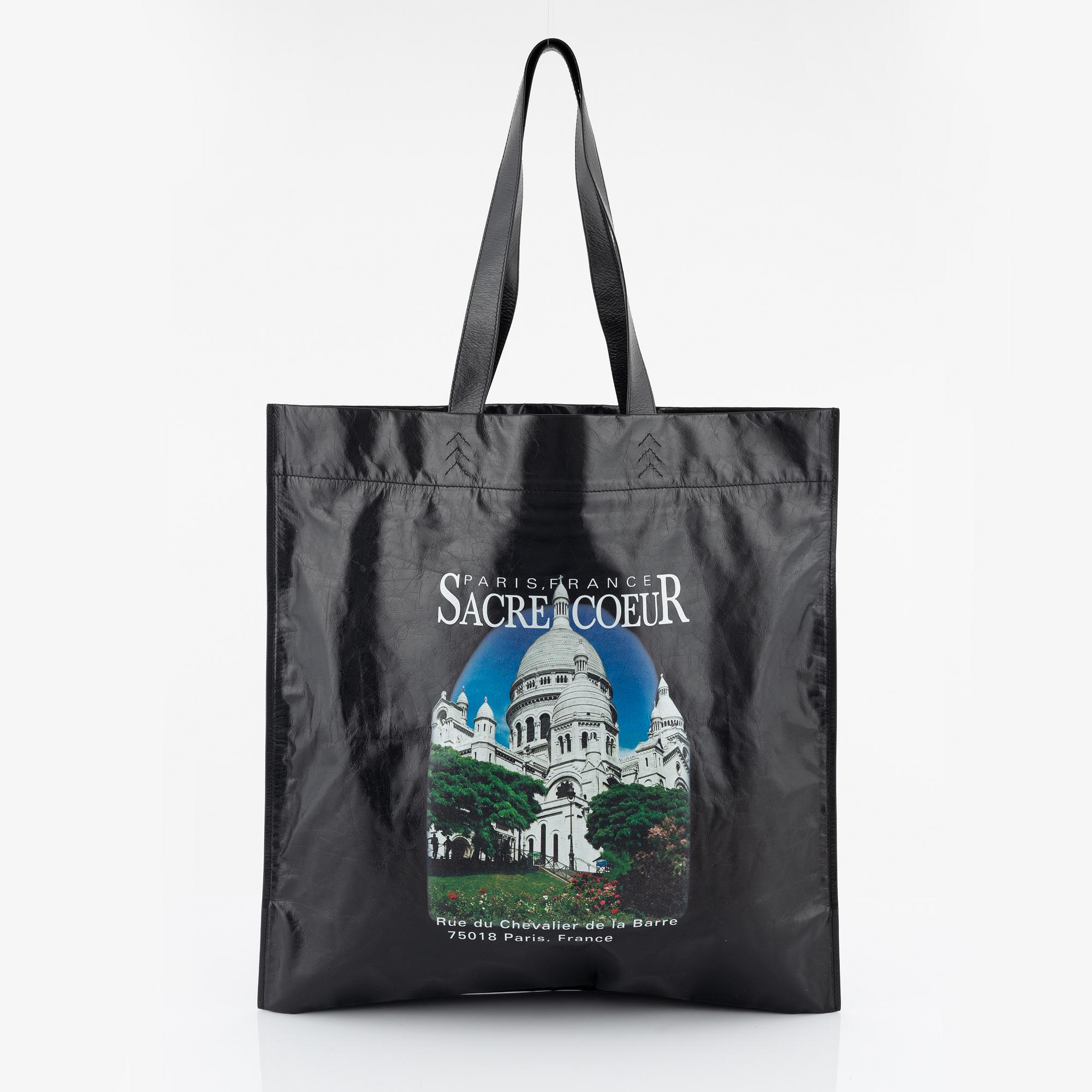 Balenciaga, A 'Notre Dame & Sacre Coeur novelty shopping tote bag'.