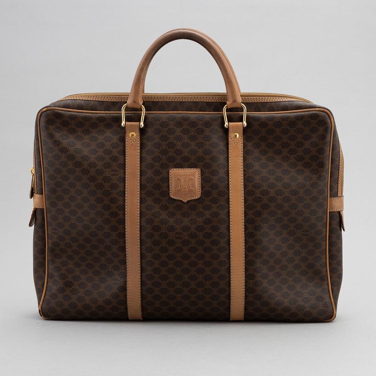 Céline, a monogram canvas briefcase.