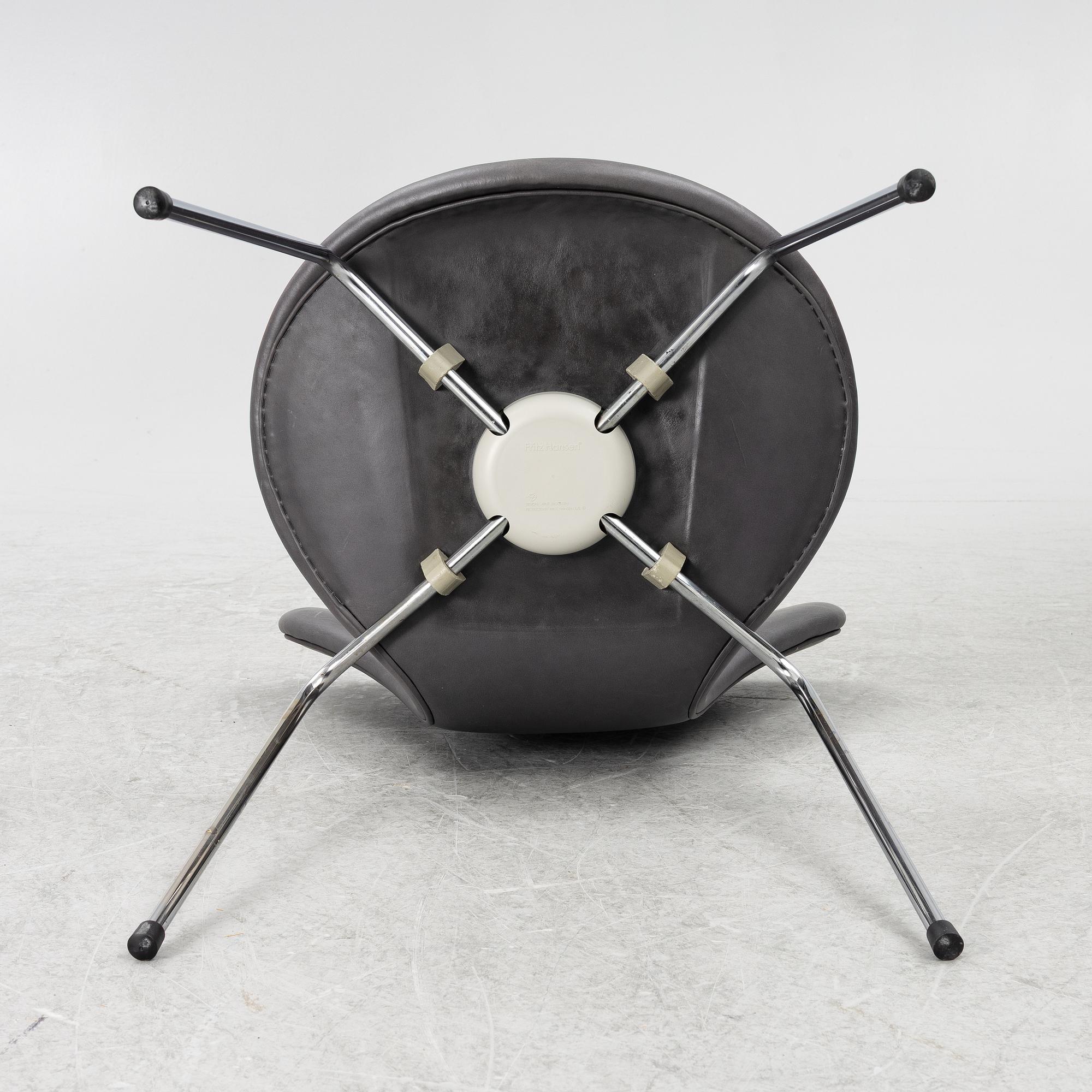 Arne Jacobsen, Stolar, 4 st, "Sjuan", Fritz Hansen, Danmark.