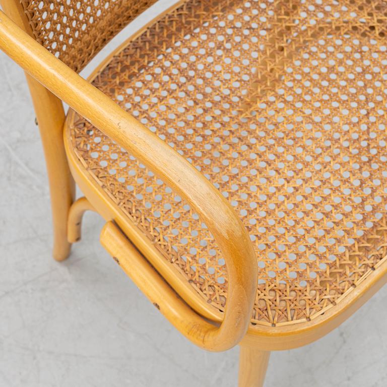 A matched pair of armchairs from Thonet, circa 1900 and late 20th Century.