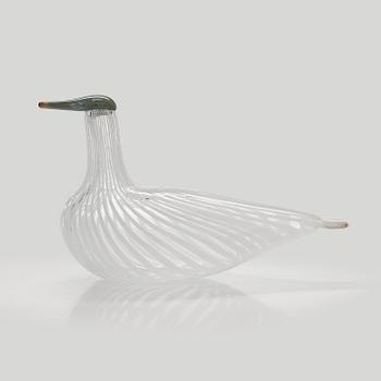 Oiva Toikka, a 'Scaup duck of Finland' glass bird, signed Suomen sotka Oiva Toikka Nuutajärvi 1992, numbered 126/1992.