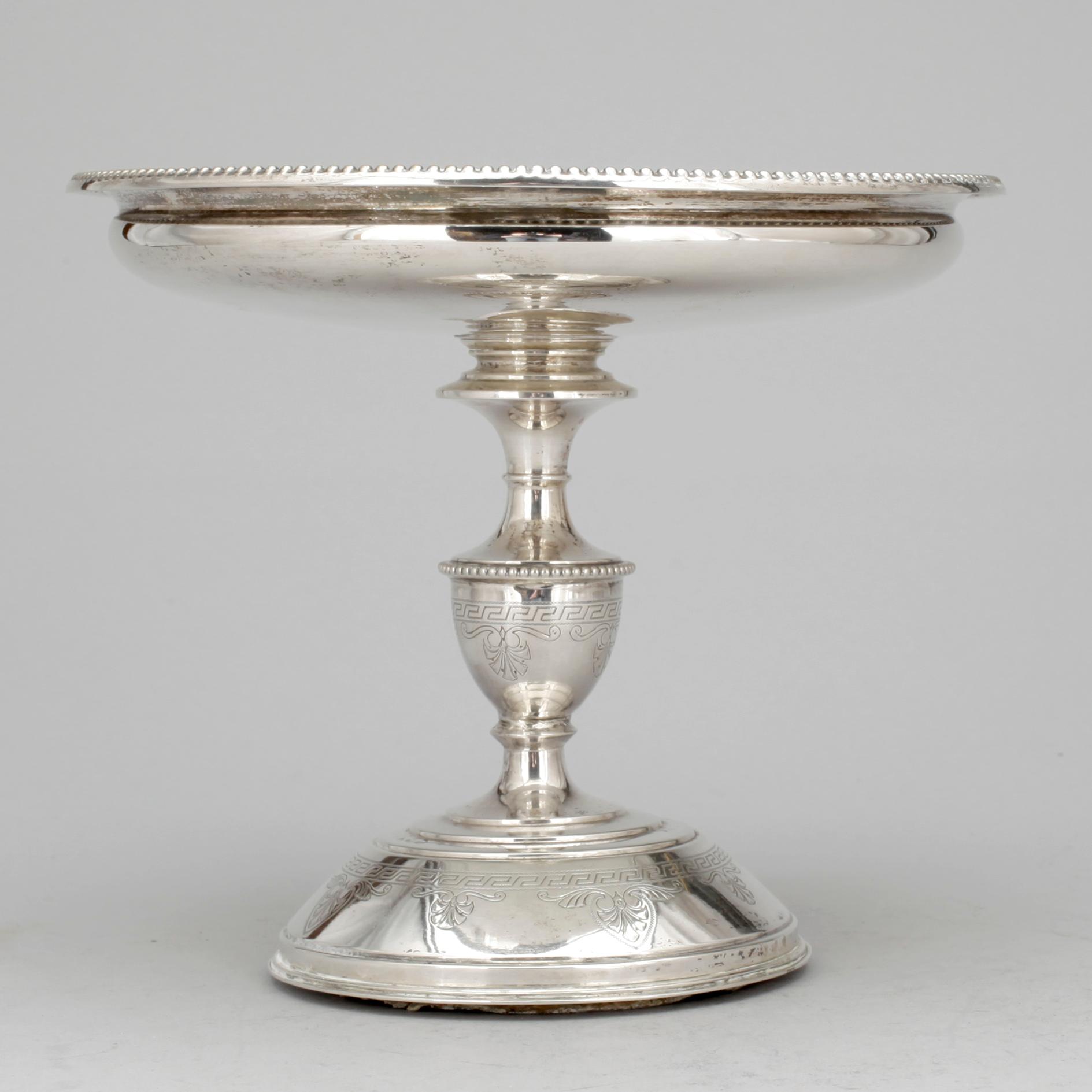 UPPSATSSKÅL, silver, Gustaf Möllenborg, Stockholm, 1881.