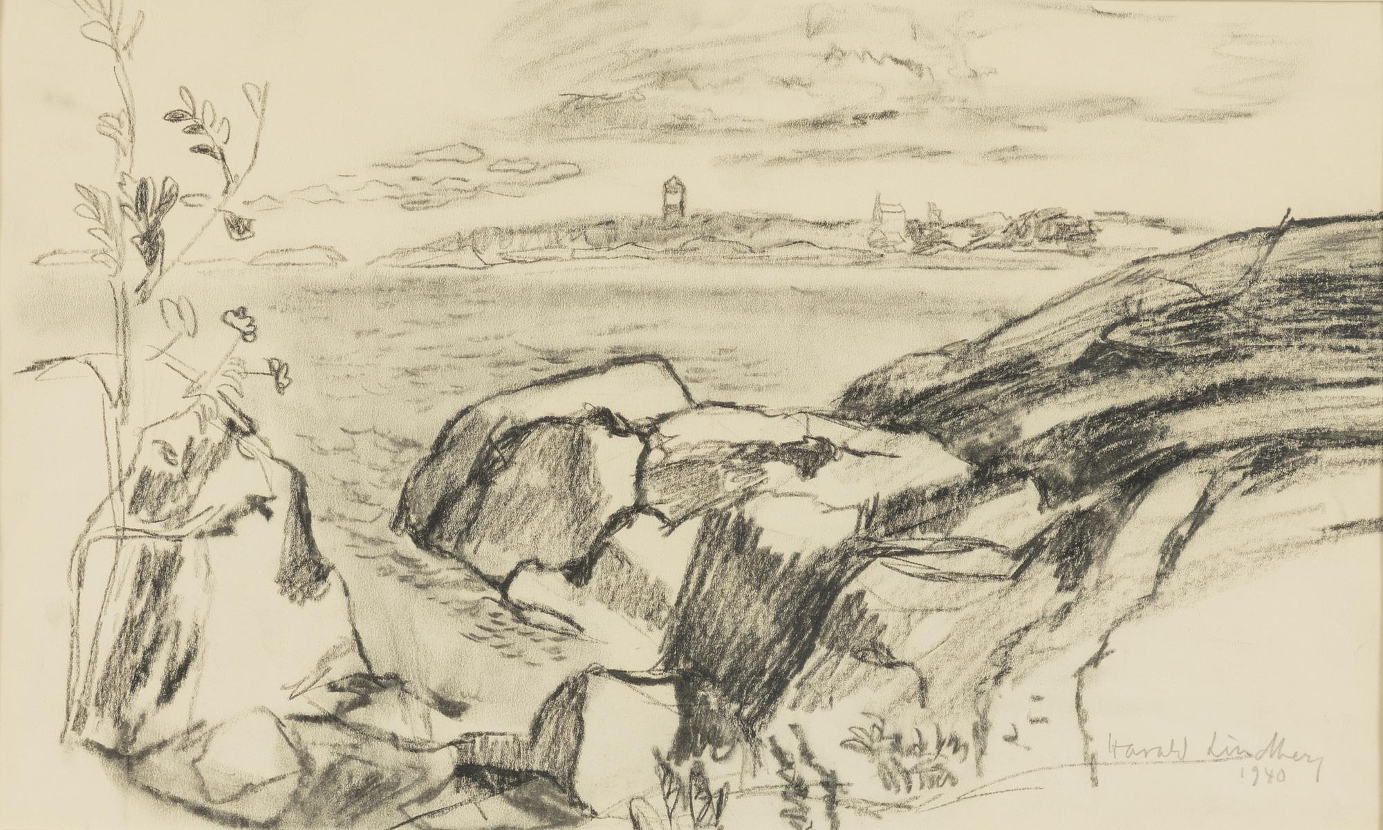 Harald Lindberg, Coastal Landscape.