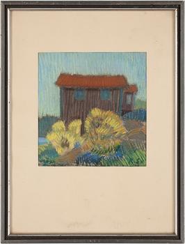 Roland Svensson · ROLAND SVENSSON, pastell, sign R S -32.