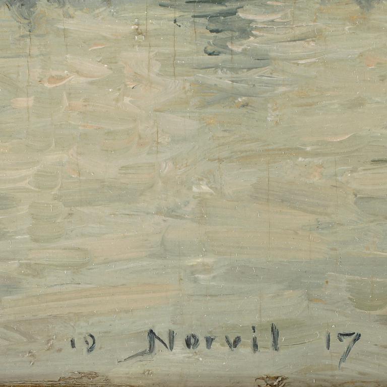 OKÄND KONSTNÄR, olja på pannå, Ryssland, 1900-talets första hälft, signerad.