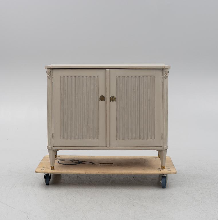 A Gustavian style sideboard, late 19th Century.