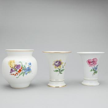VASER, porslin, 5 st, Meissen, 1900-tal.
