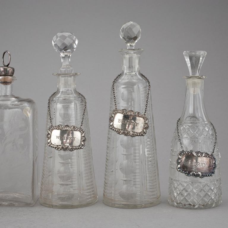 PARTI GLAS, 6 delar, delvis i silver, bland annat Hampton Utilities, Birmingham, 1969.
