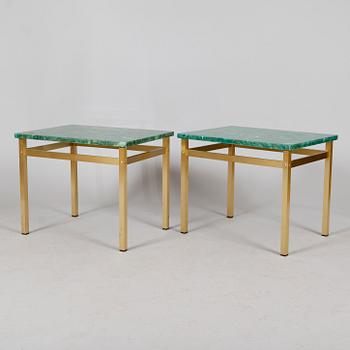 BORD, 1 par, mässing, Glasmäster, Markaryd, 1960-/70-tal.