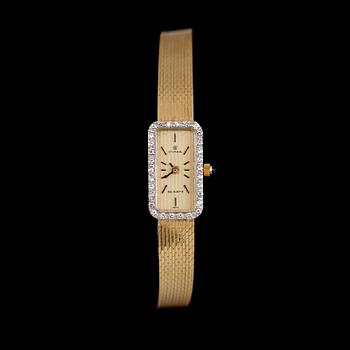 DAMARMBANDSUR, Cyma, 14 k guld, briljantslipade diamanter. Vikt ca 20 g.