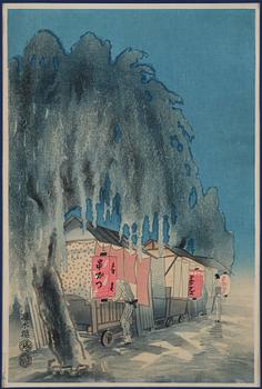 Eiichi Kotozuka, "Supper Wagon" / "The side of the canal", 1900-talets senare del.