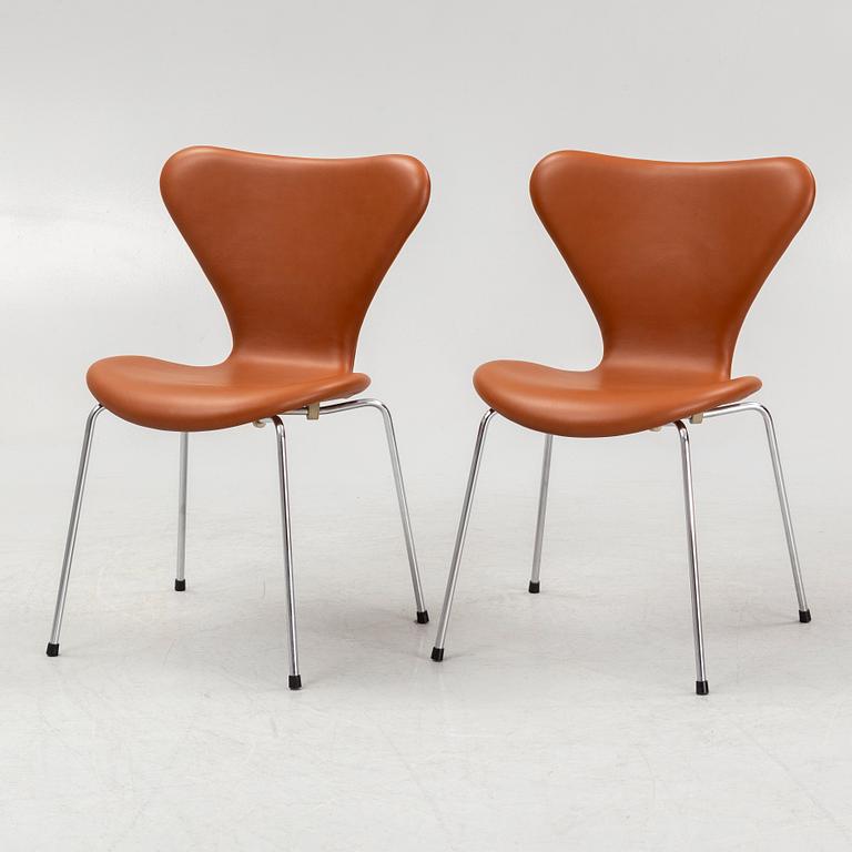 Arne Jacobsen, stolar 6 st "Sjuan" för Fritz Hansen, Danmark.