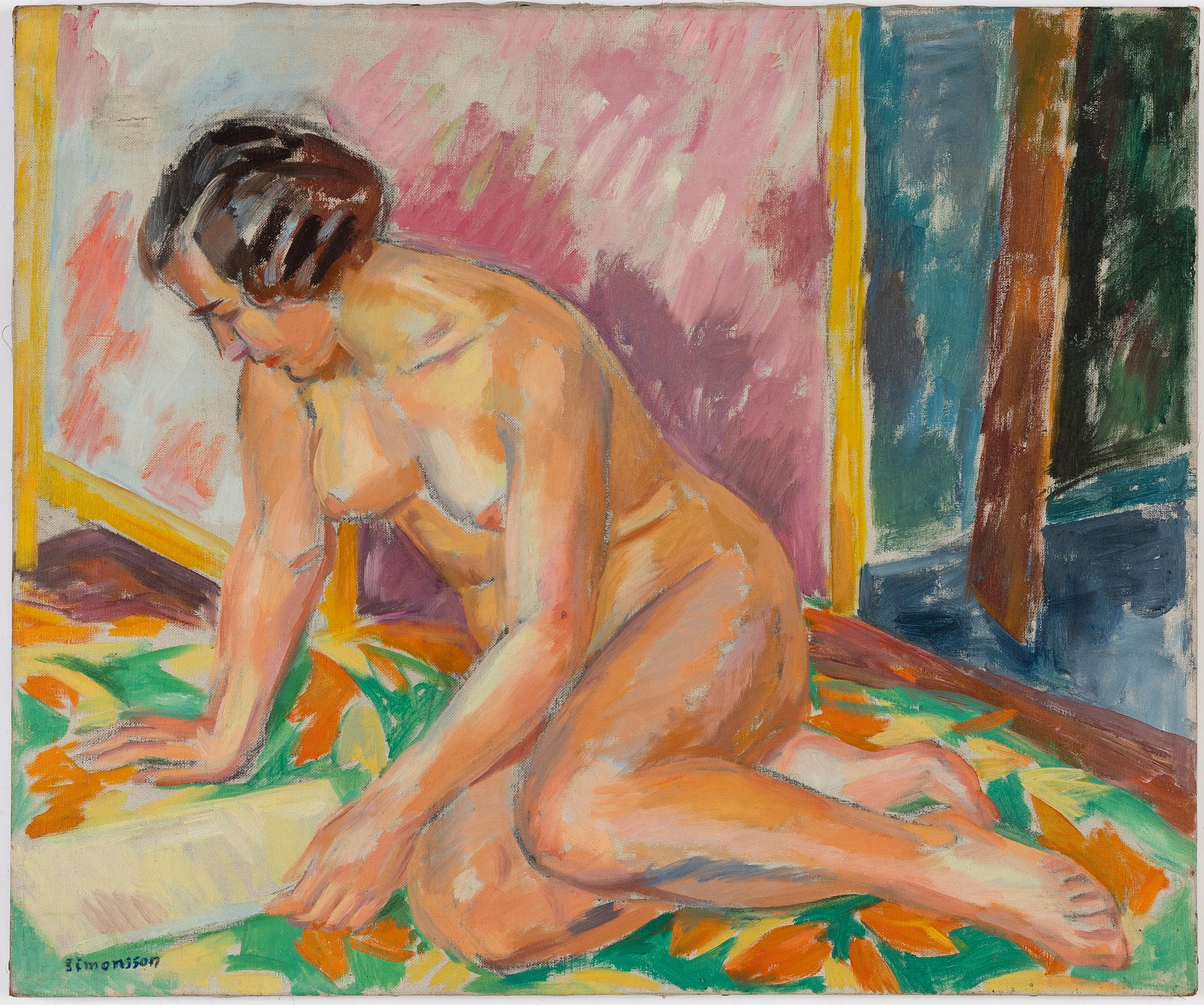 Birger Simonsson, oil on canvas, signed by the estate.
