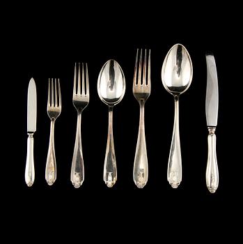 BESTICK, 40 delar, silver, GAB, 1900-talets mitt, vikt ca 1562 g.