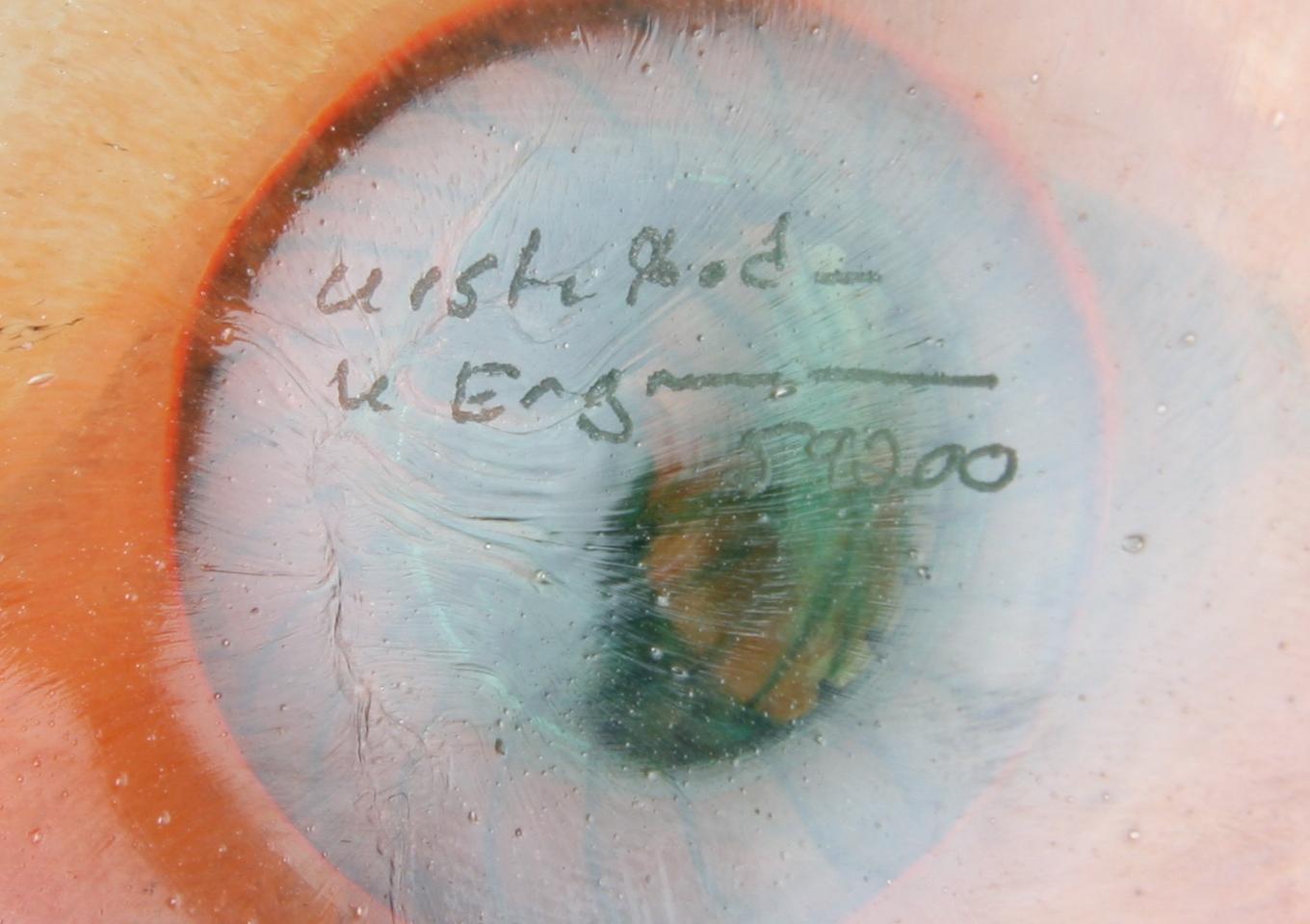 POKALGLAS, 2 st, Kjell Engman, Kosta Boda.