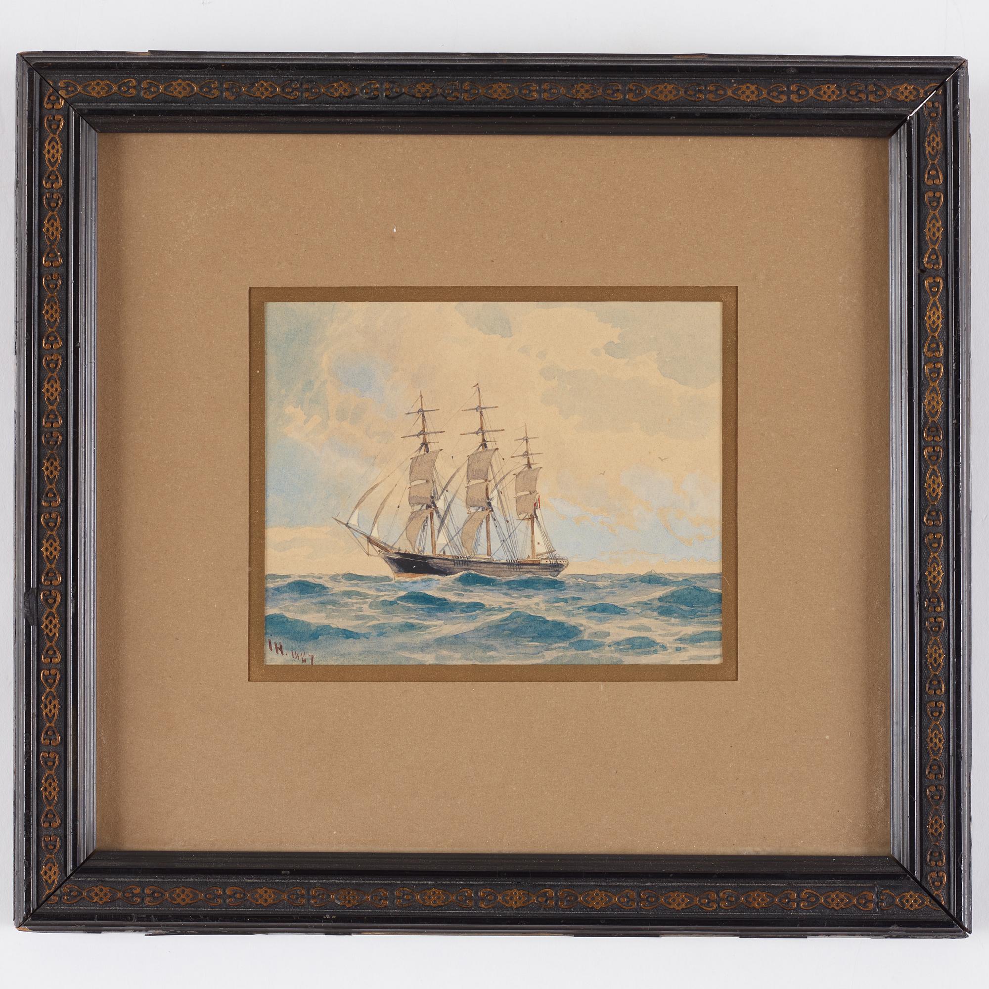 JACOB HÄGG, watercolor, signed and dated 1897.