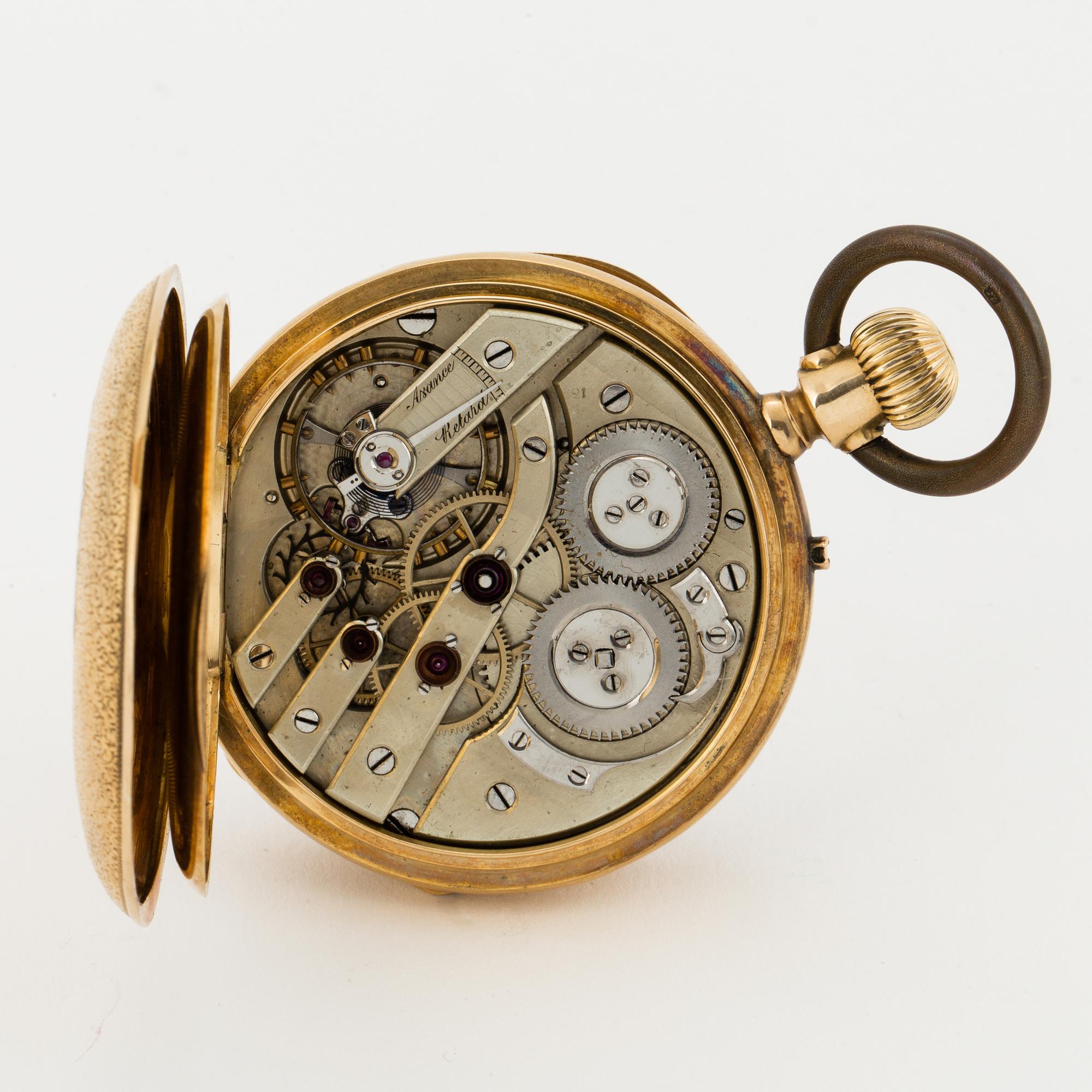L Sandgren & Son, Stockholm, pocket watch, 46,5 mm.