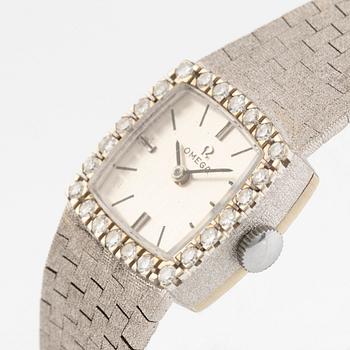 Wristwatch, 18K white gold, 18,5 mm.