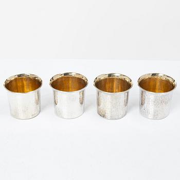 Lennart Råström, Four silver cups, CG Råström, Stockholm 1987.
