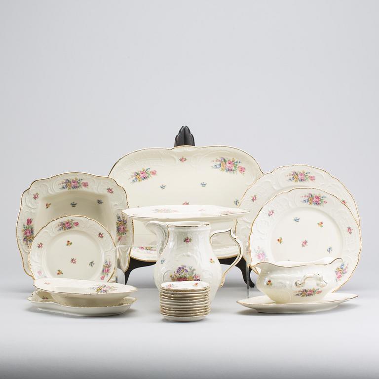 MATSERVIS, 69 delar, porslin, "Sanssouci", Rosenthal.