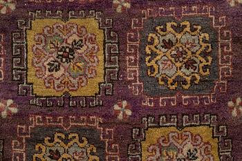 A semi-antique carpet, probably Samarkand, c. 264 x 184 cm.