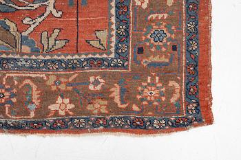 Matta, antik Mahal Västra Persien, ca 390 x 267 cm.