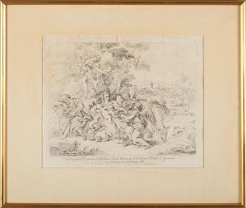 Antonio Domenico Gabbiani · ANTONIO DOMENICO GABBIANI (efter), gravyr, 1700-tal.