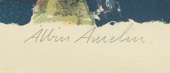 Albelin Amelin, färglitografi, signerad och numrerad 202/260.