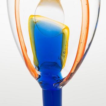 Oiva Toikka, skulptur, "Lollipop", signerad O. Toikka Iittala 2016 23/100.