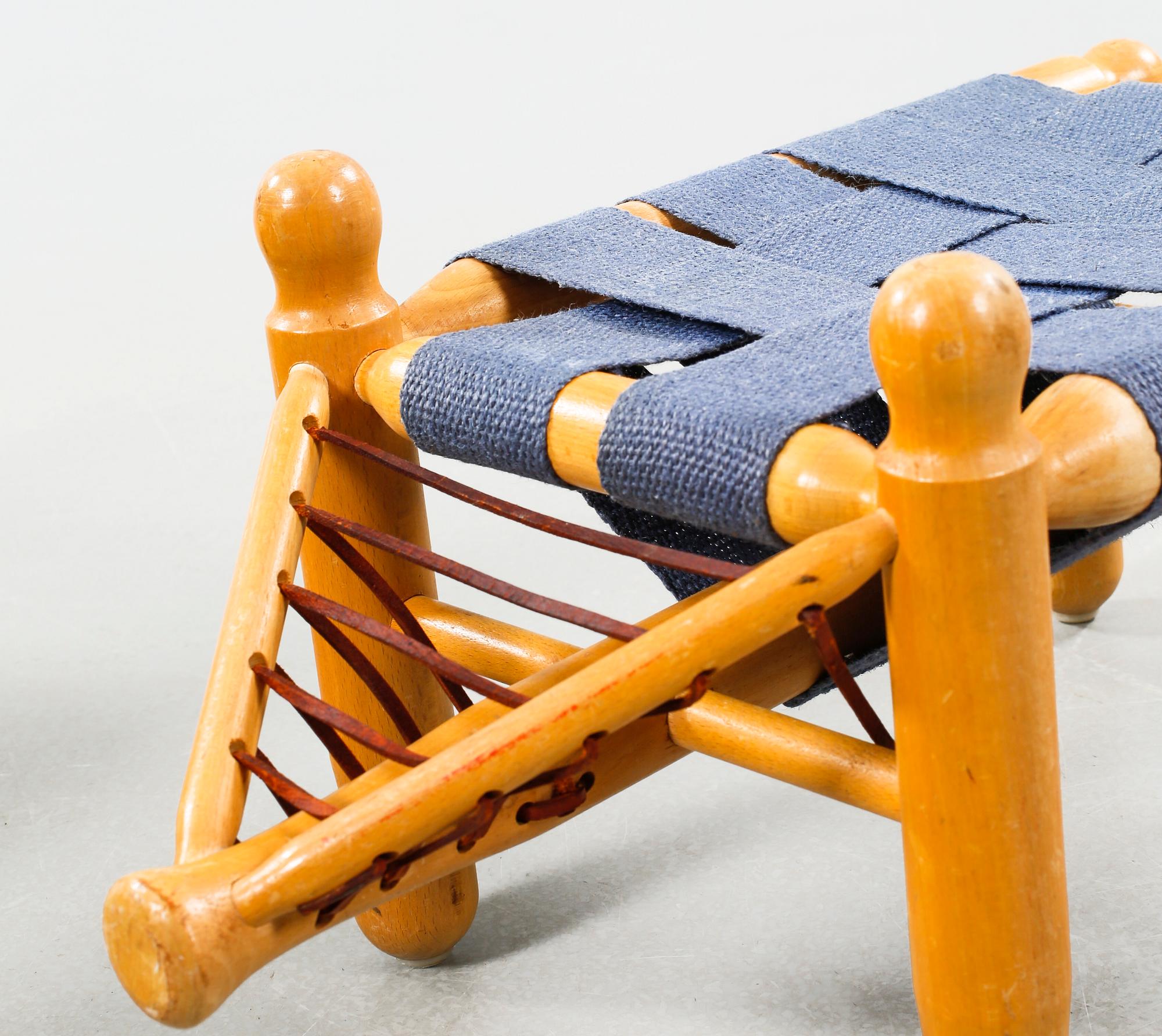 Two stools and a table designed by Erik Höglund for Boda Möbler in 1960s.
