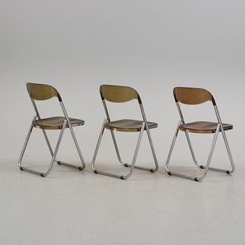 A set of three 1960/70s folding chairs "Modello Depositato", Italy.