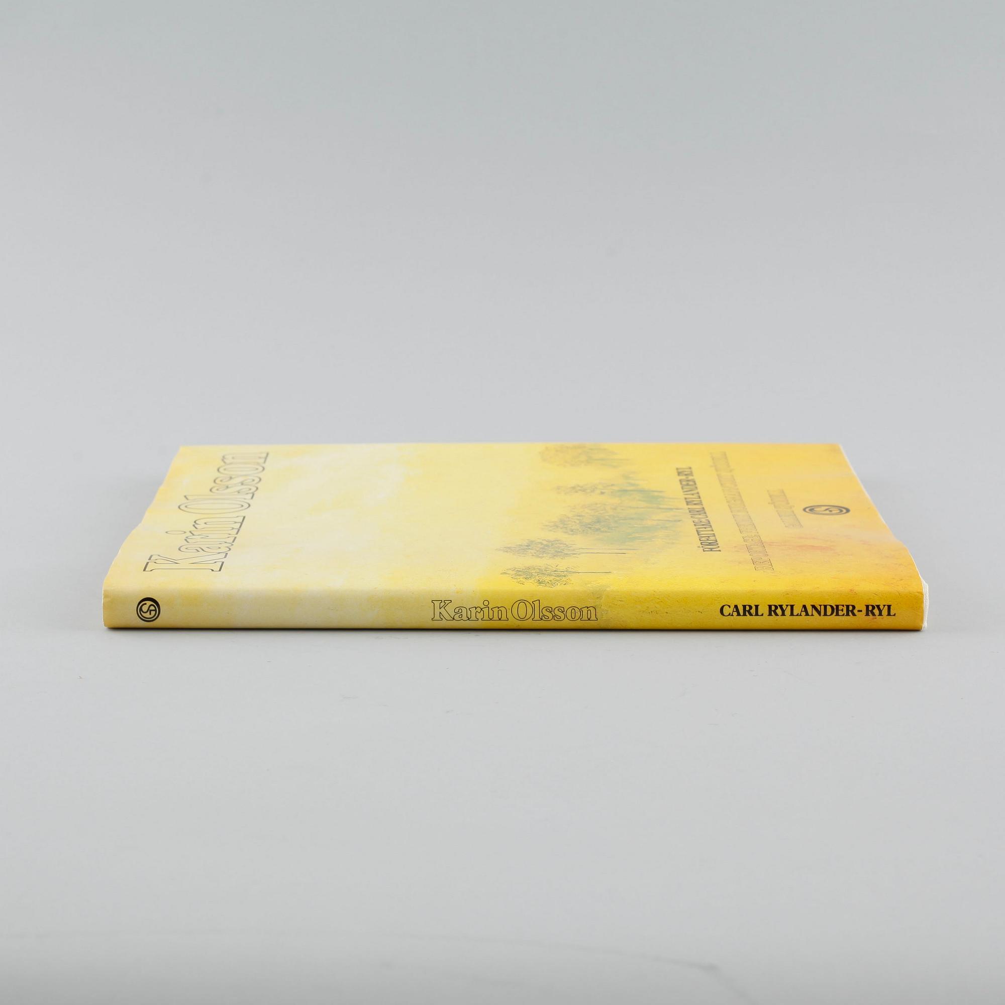 KARIN OLSSON, olja på duk, signerad samt BOK, 