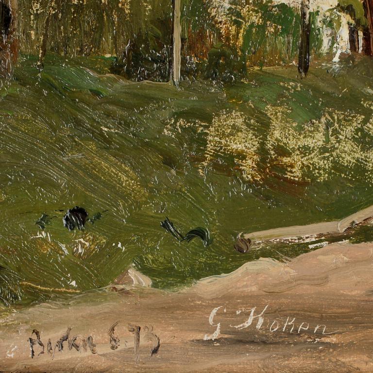 GUSTAV KOKEN, olja på duk, sign o dat-73.