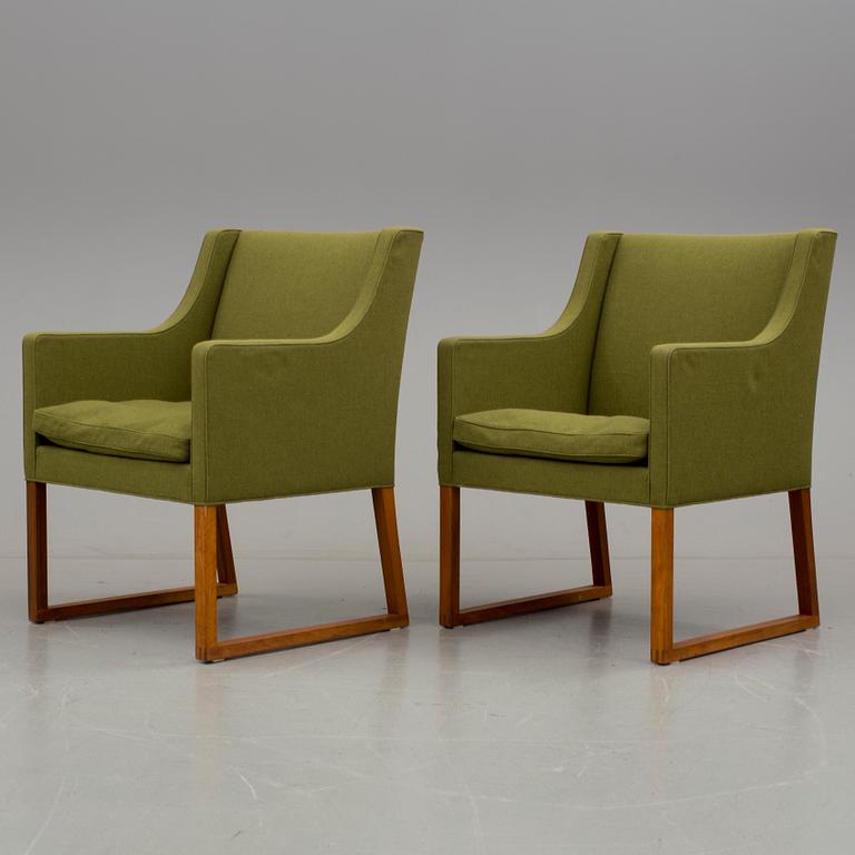 FÅTÖLJER, ett par, "3246", Börge Mogensen, Fredericia stolefabrik, Danmark, 1970-tal.