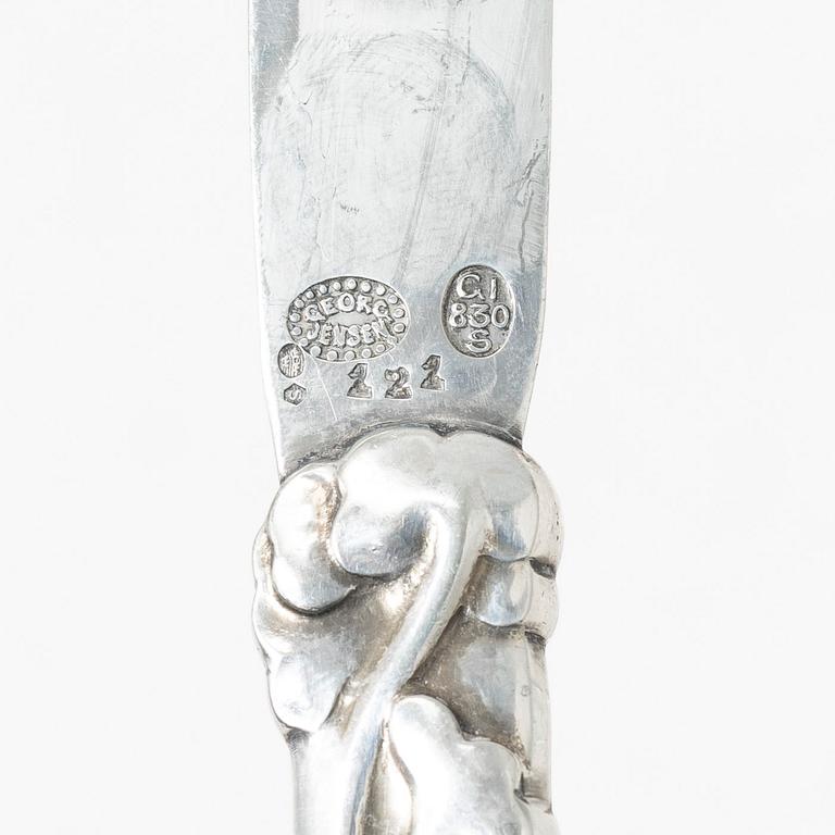 A collection of modern silver flat ware, including Georg Jensen, 20th century.