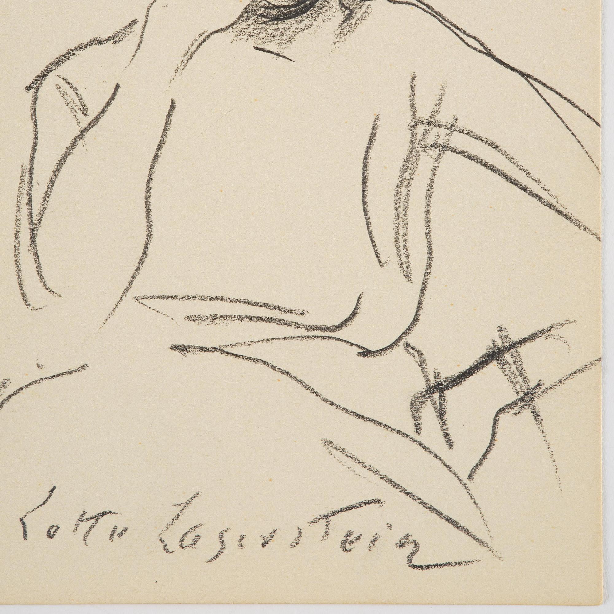 Lotte Laserstein, Seated woman from the front.
