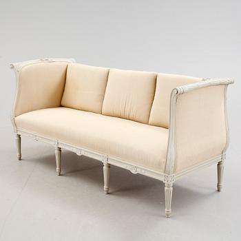 BANKETTSOFFA. Gustaviansk stil, omkr år 1900.