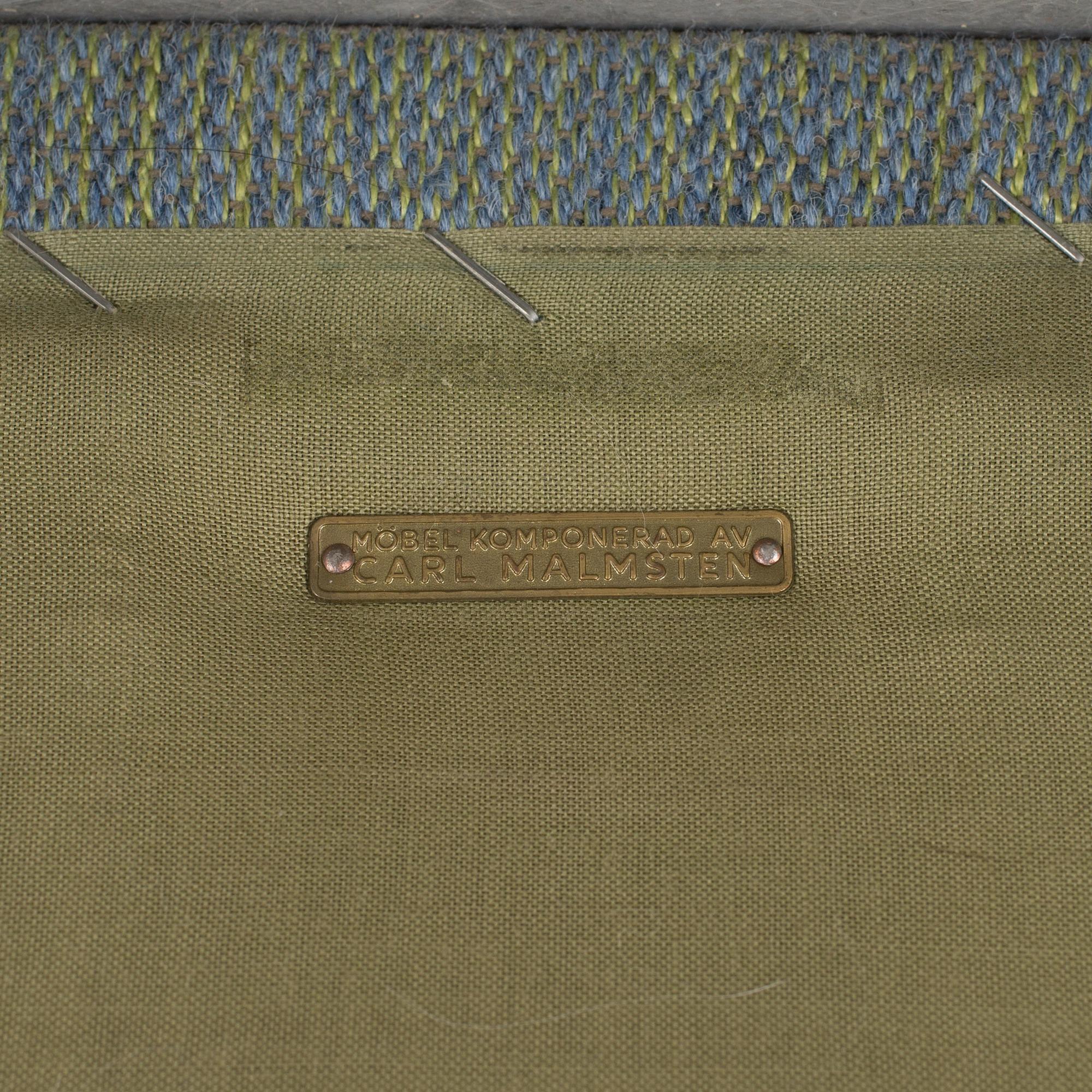 CARL MALMSTEN, fåtölj, "Samsas", 1900-talets andra hälft.