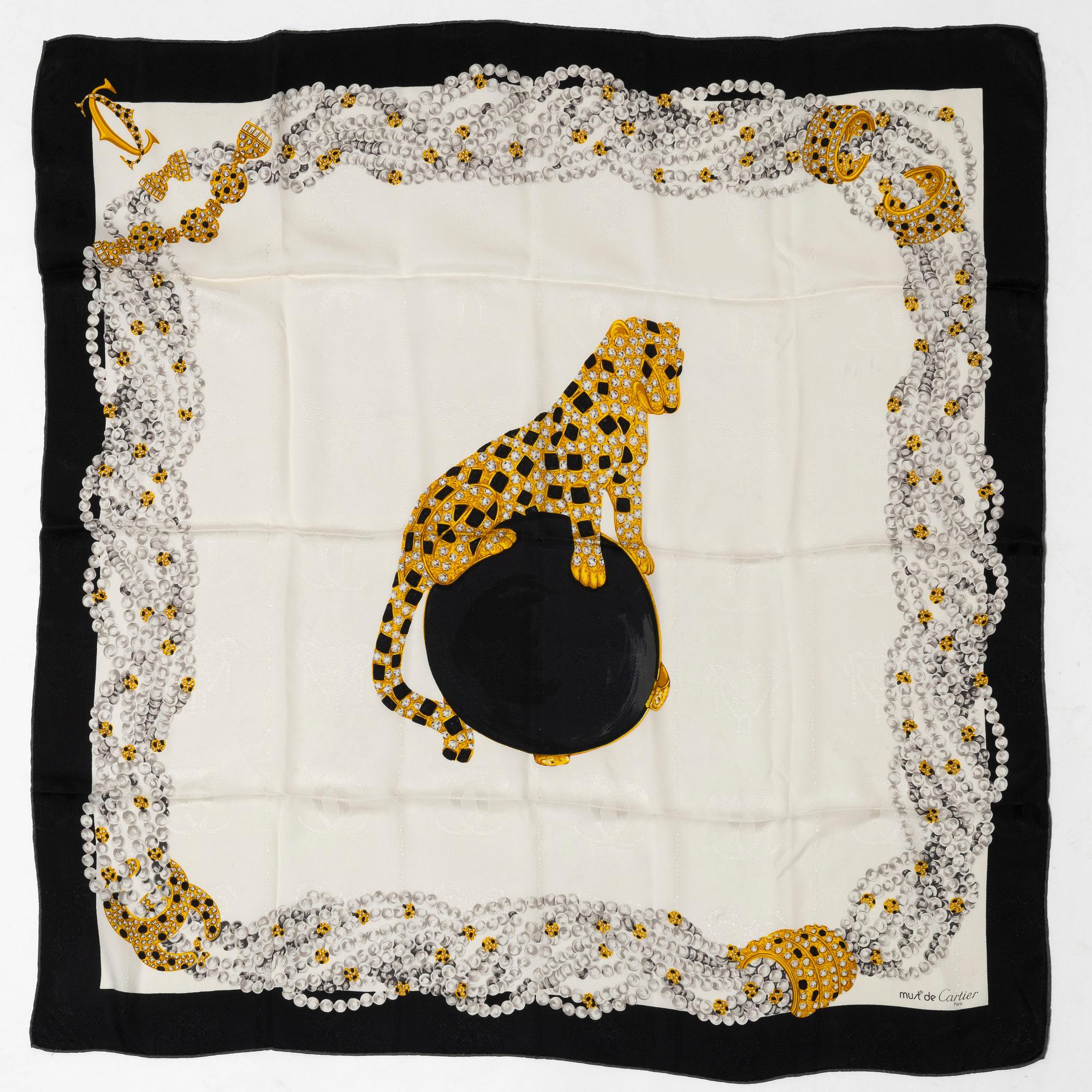 Cartier, a 'Panthere Royale' scarf.
