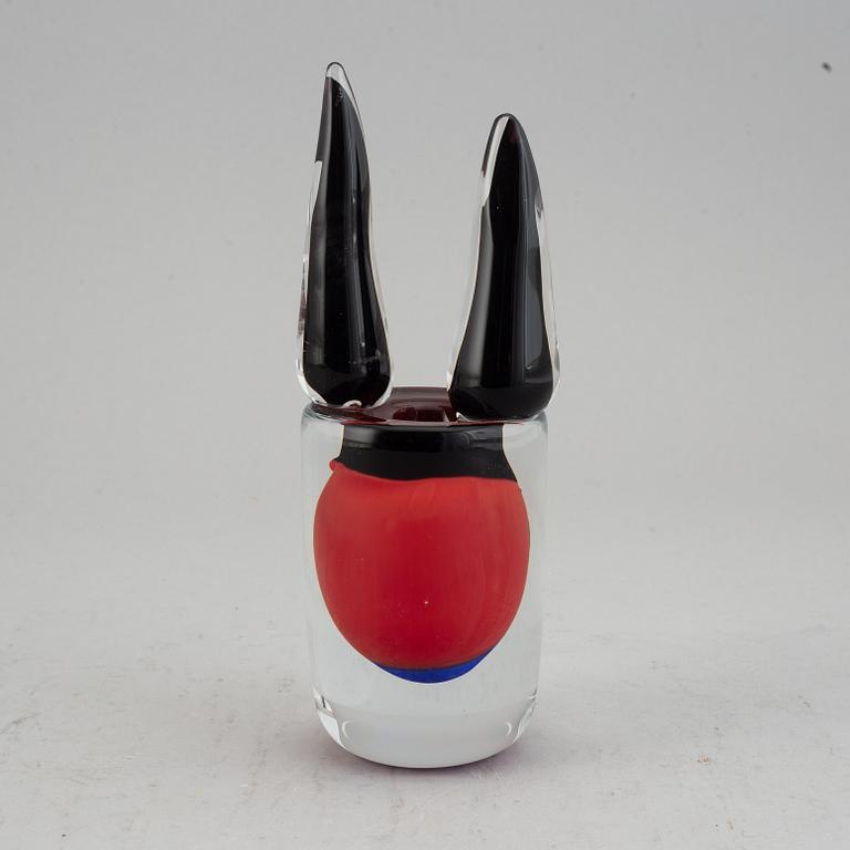 Erik Höglund, a glass sculpture / vase, Strömbergshyttan, Sweden 1992.