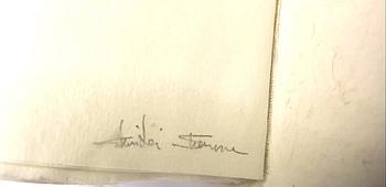 Okänd konstnär, skulptur, papper, signerad, utförd 2007.