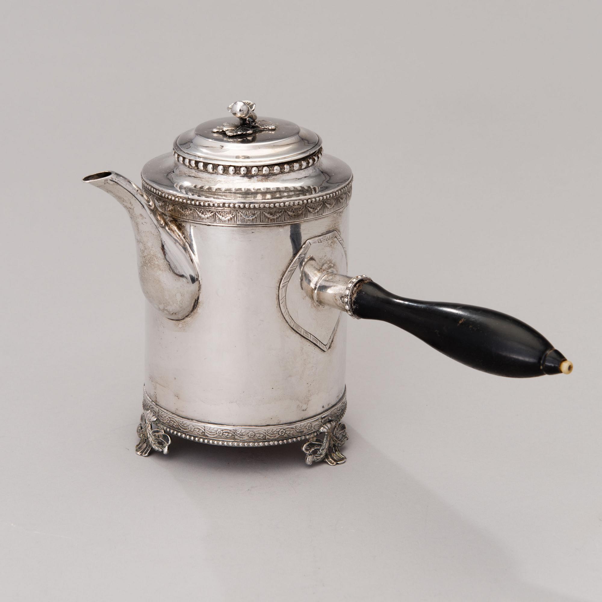 KAFFEKANNA, av Anders Brandt, Norrköping 1788. Gustaviansk.